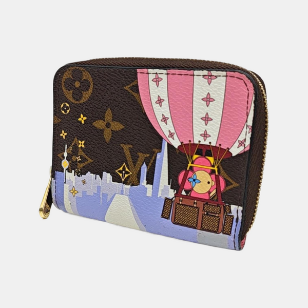 ZIPPY Monogram Coated Canvas Brown Wallet