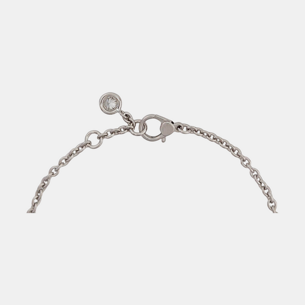 Finesse 18k White Gold Silver Bracelet