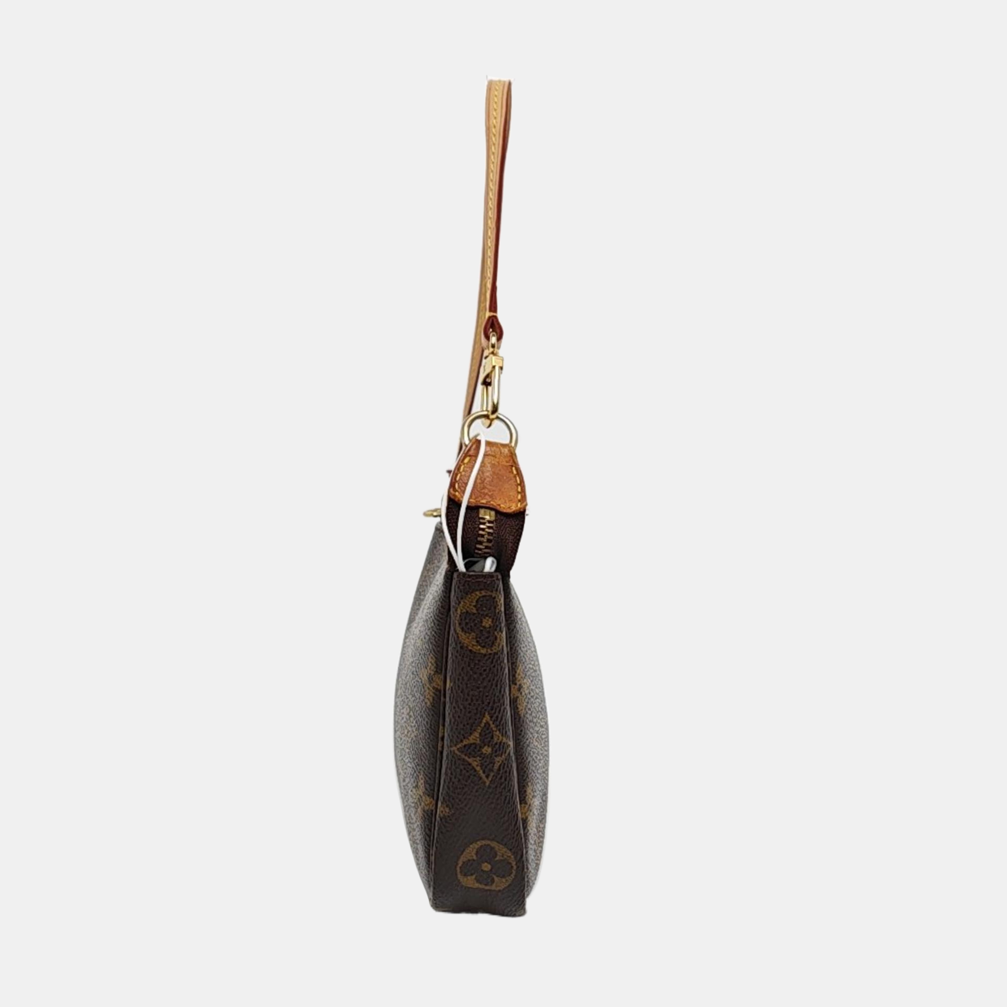 ACCESSOIRES Monogram Coated Canvas Brown