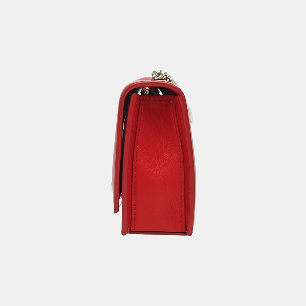 Calfskin Shoulder Bag Mini Red