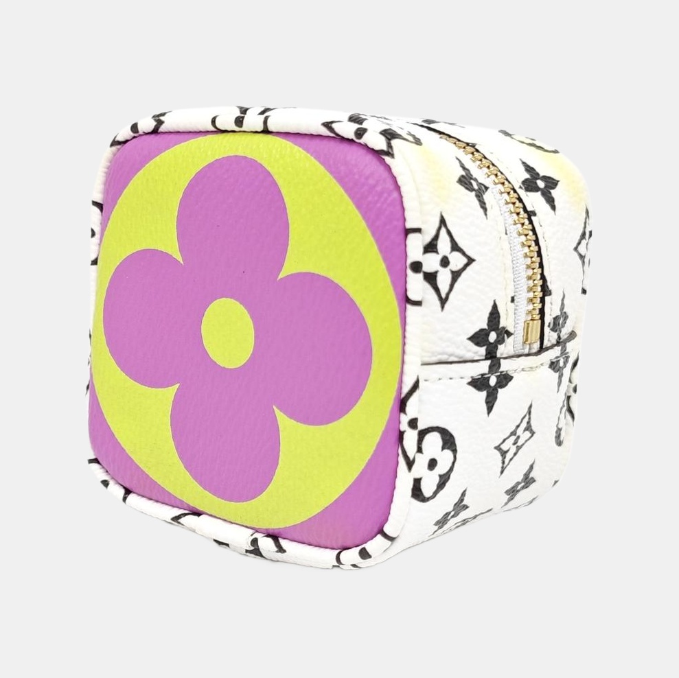 CUBE Monogram Coated Canvas Purple