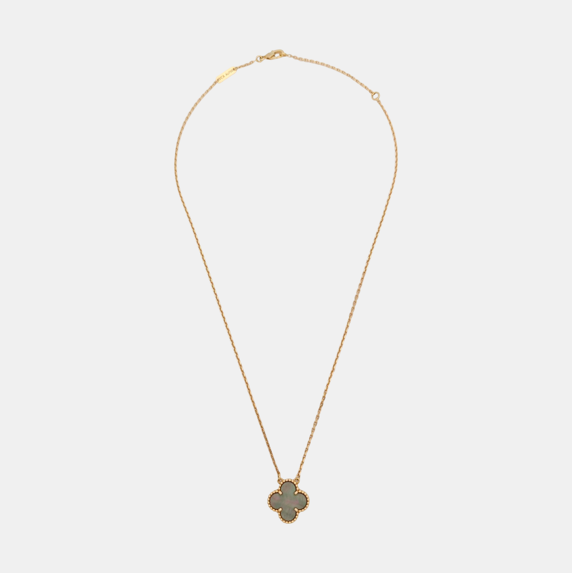 Vintage Alhambra 18k Rose Gold Necklace