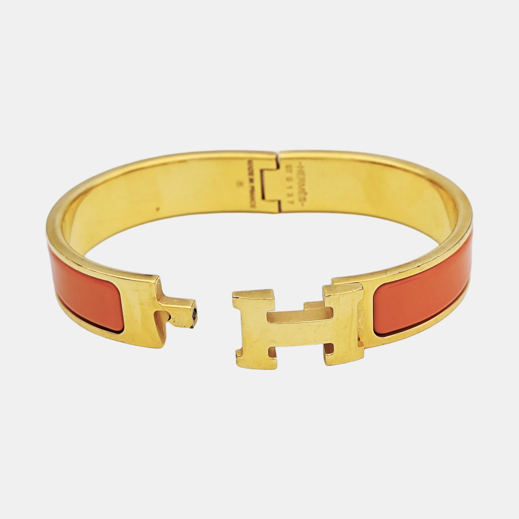 Clic H Metal Gold Bangle