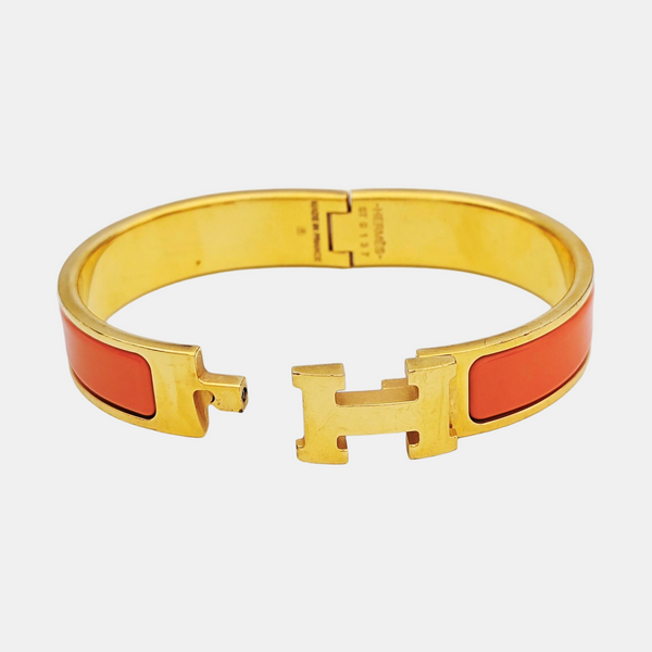 Clic H Metal Gold Bangle