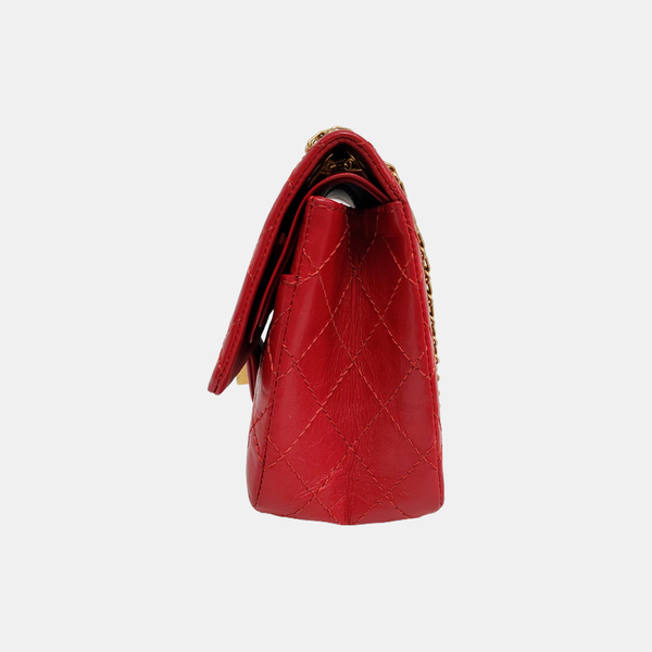 2.55 225 (small) Quilted Calfskin Red