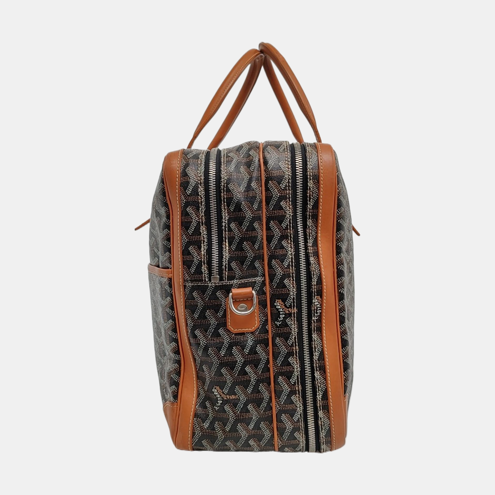Authenticated pre-owned  Ambassade Coated Canvas Black - Top Handle Bag at Looply