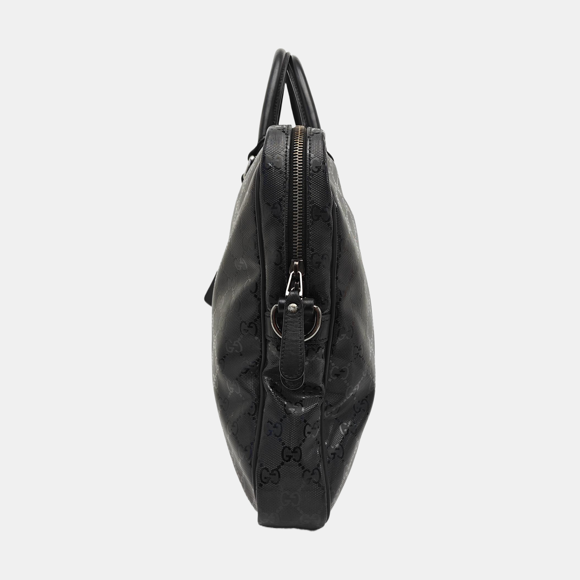 GG Imprime Monogram Coated Canvas Black