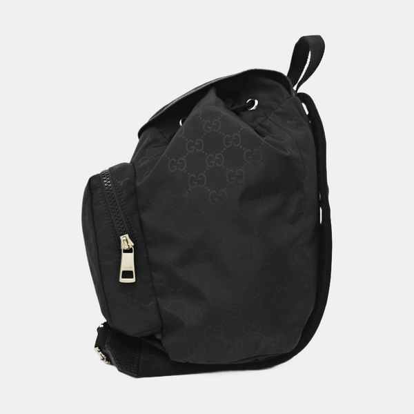 Monogram Nylon Backpack Black
