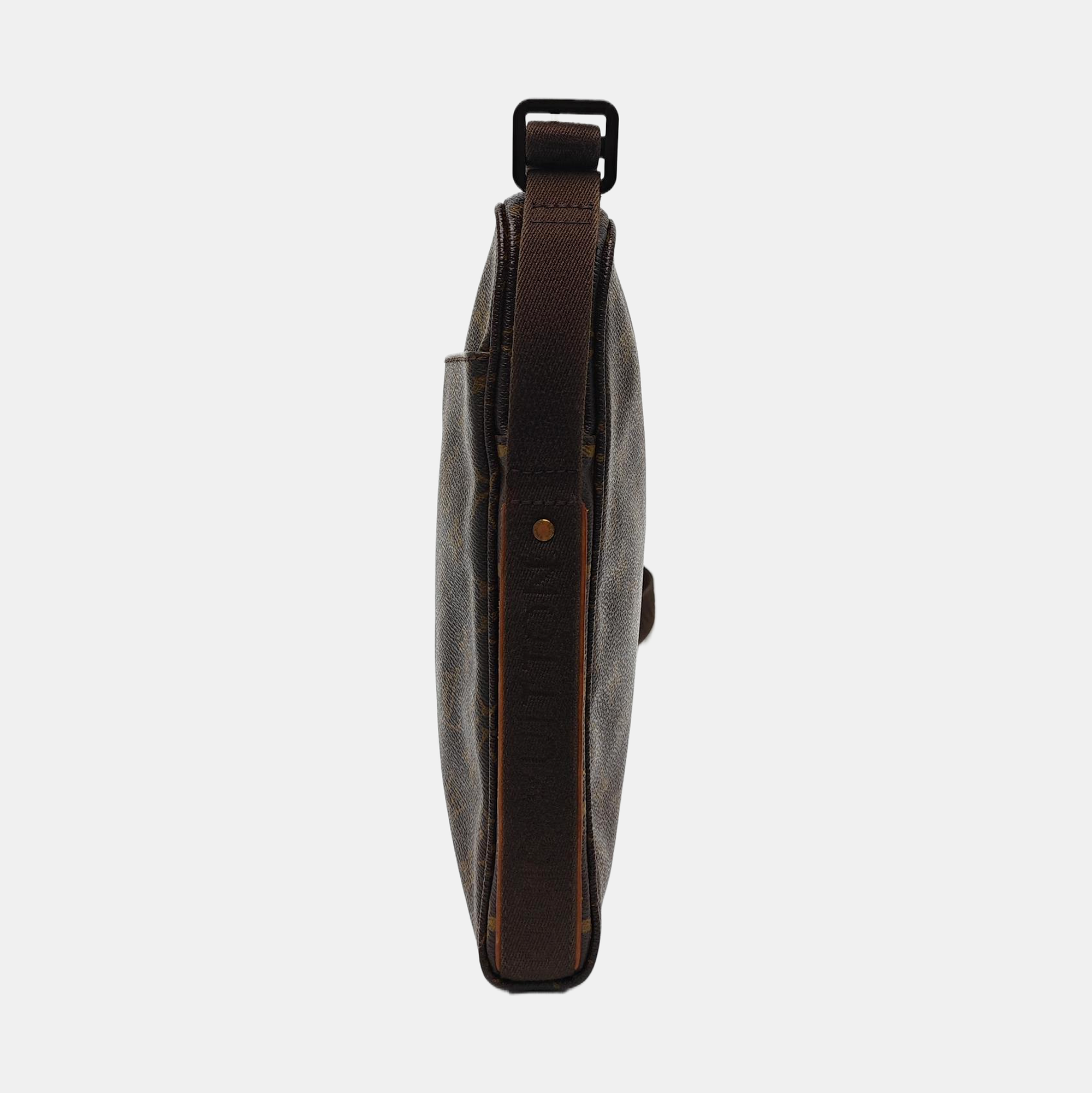 TROTTEUR Monogram Coated Canvas Brown