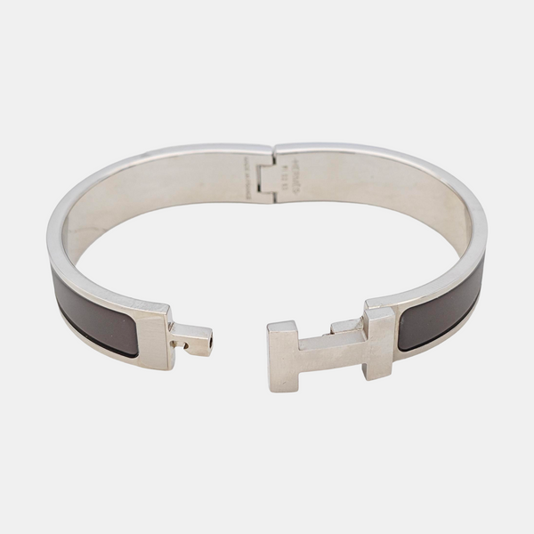 Clic Hh Metal Silver Bangle