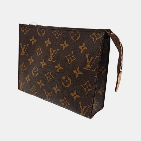 TOILET POCKET 19 Monogram Coated Canvas Brown