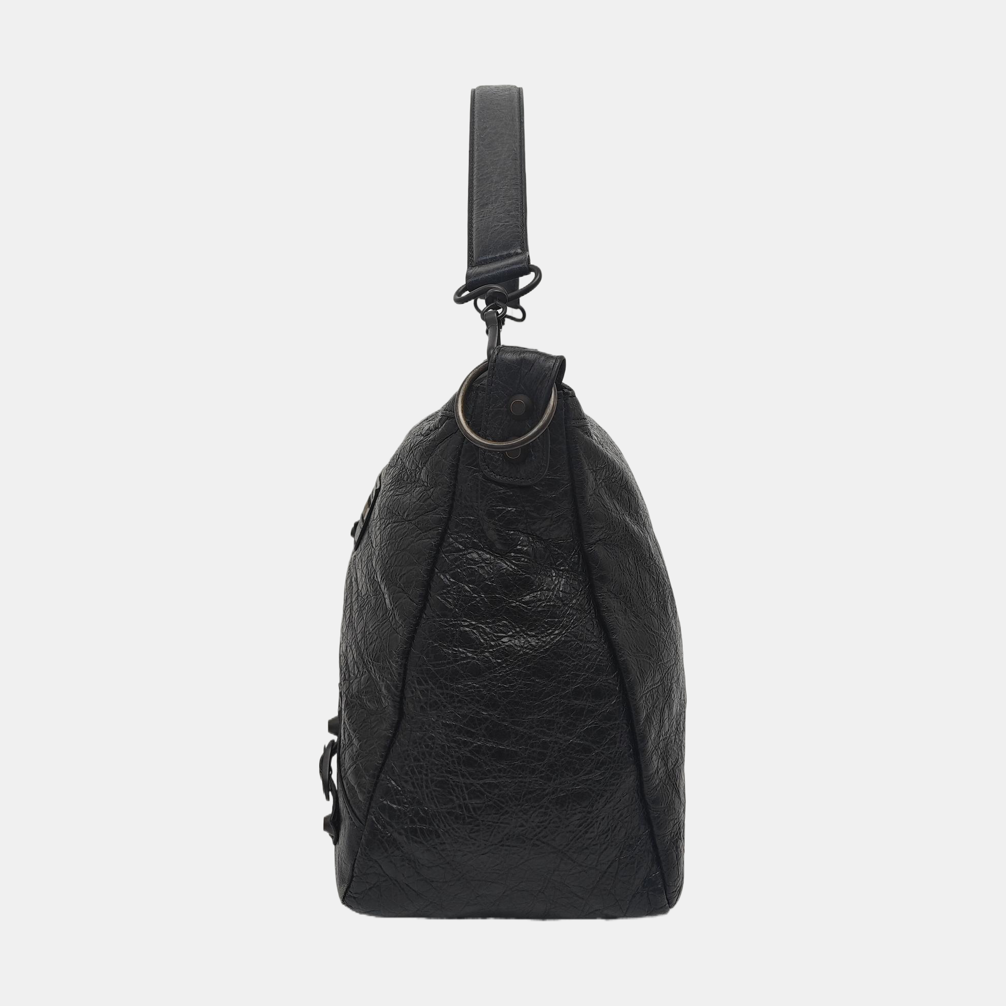 Lambskin Shoulder Bag Black