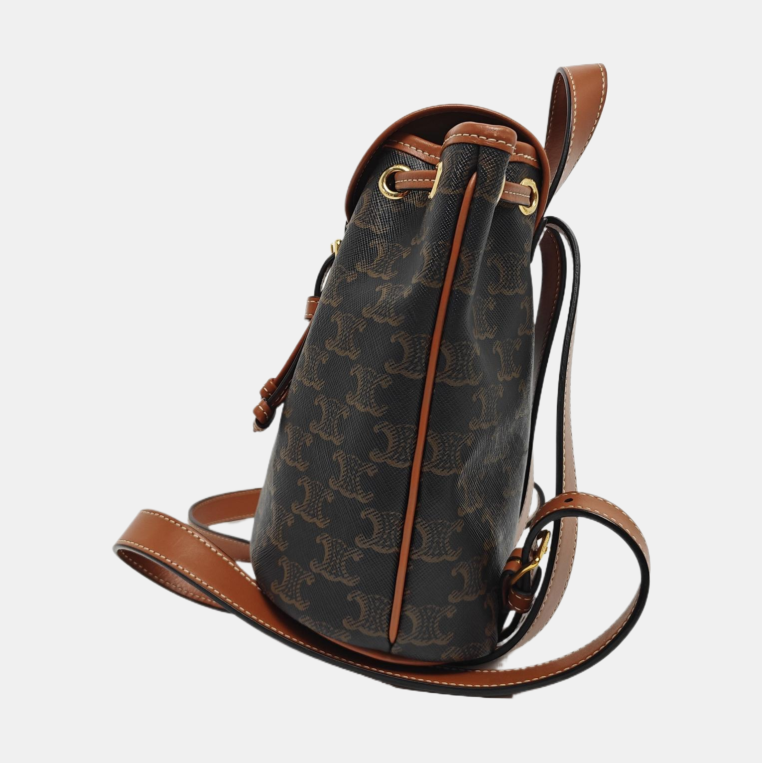 TRIOMPHE Mini Coated Canvas Brown
