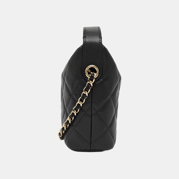 HOBO Quilted Grained Calfskin Black