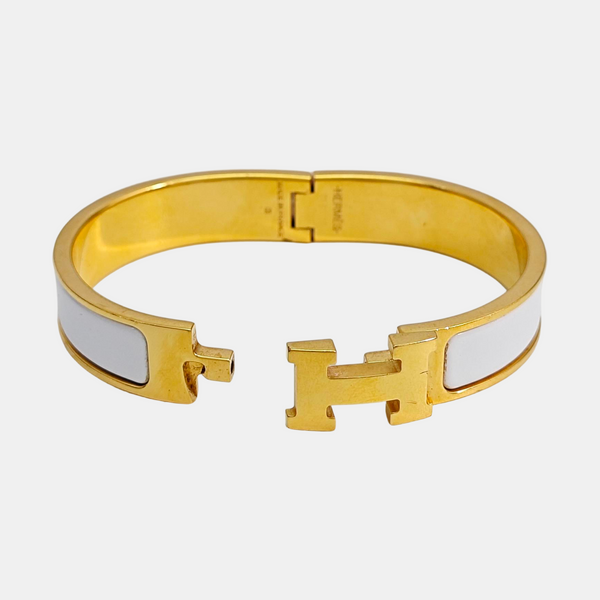 Clic H Metal Gold Bangle
