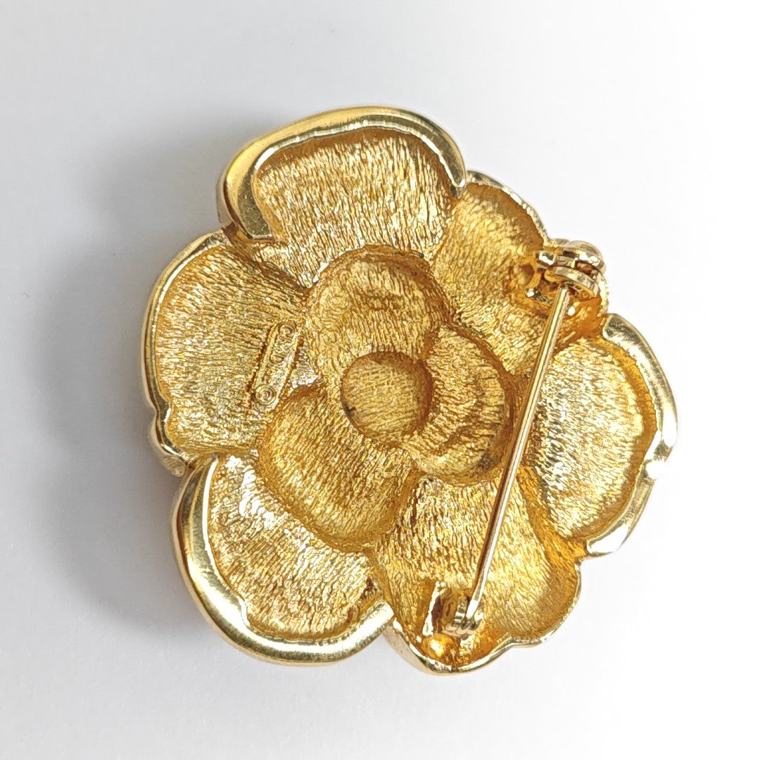 Metal Gold Brooch