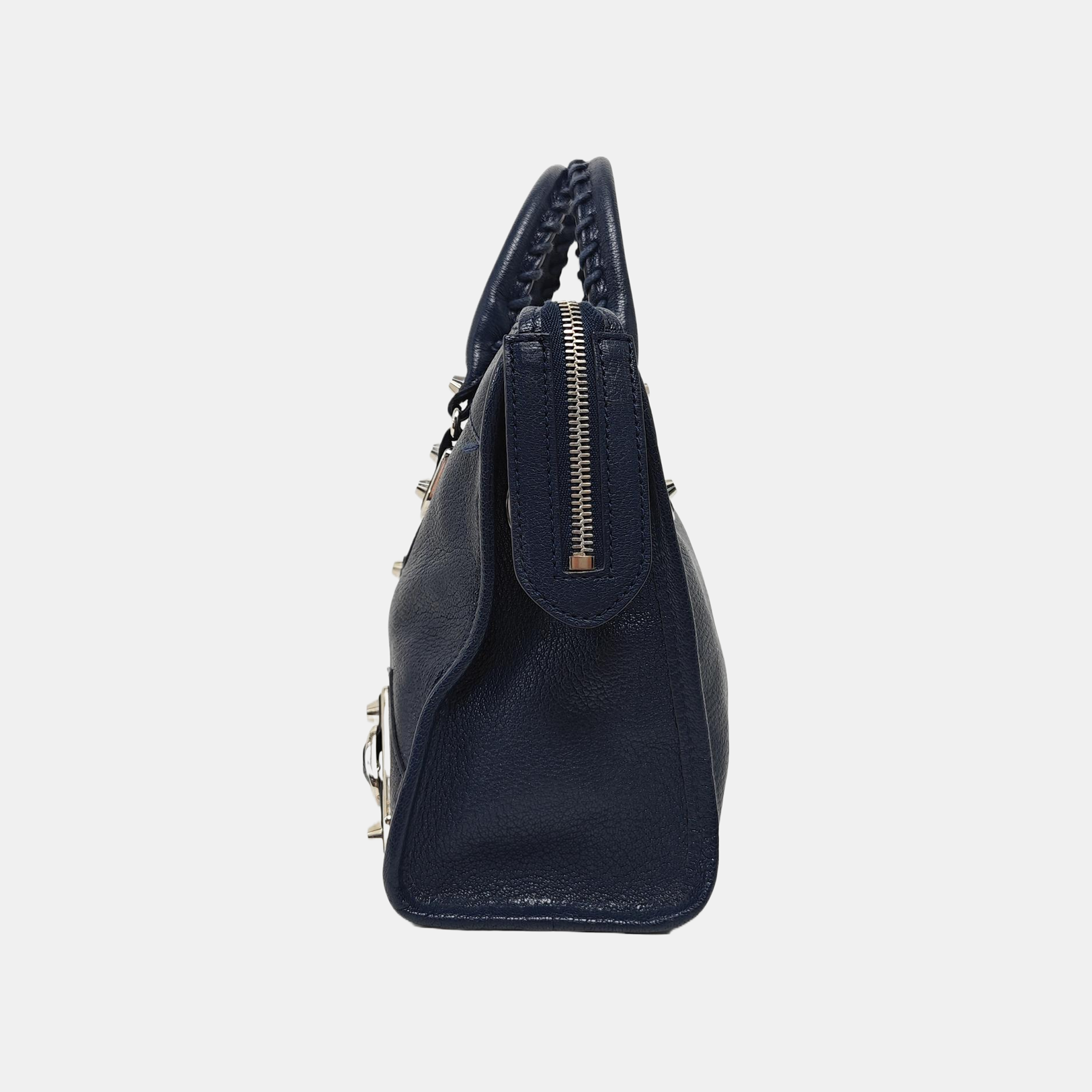 Classic Metallic Edge City Small Lambskin Blue