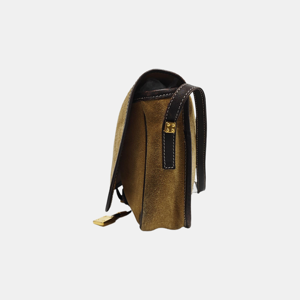Suede Shoulder Bag Brown