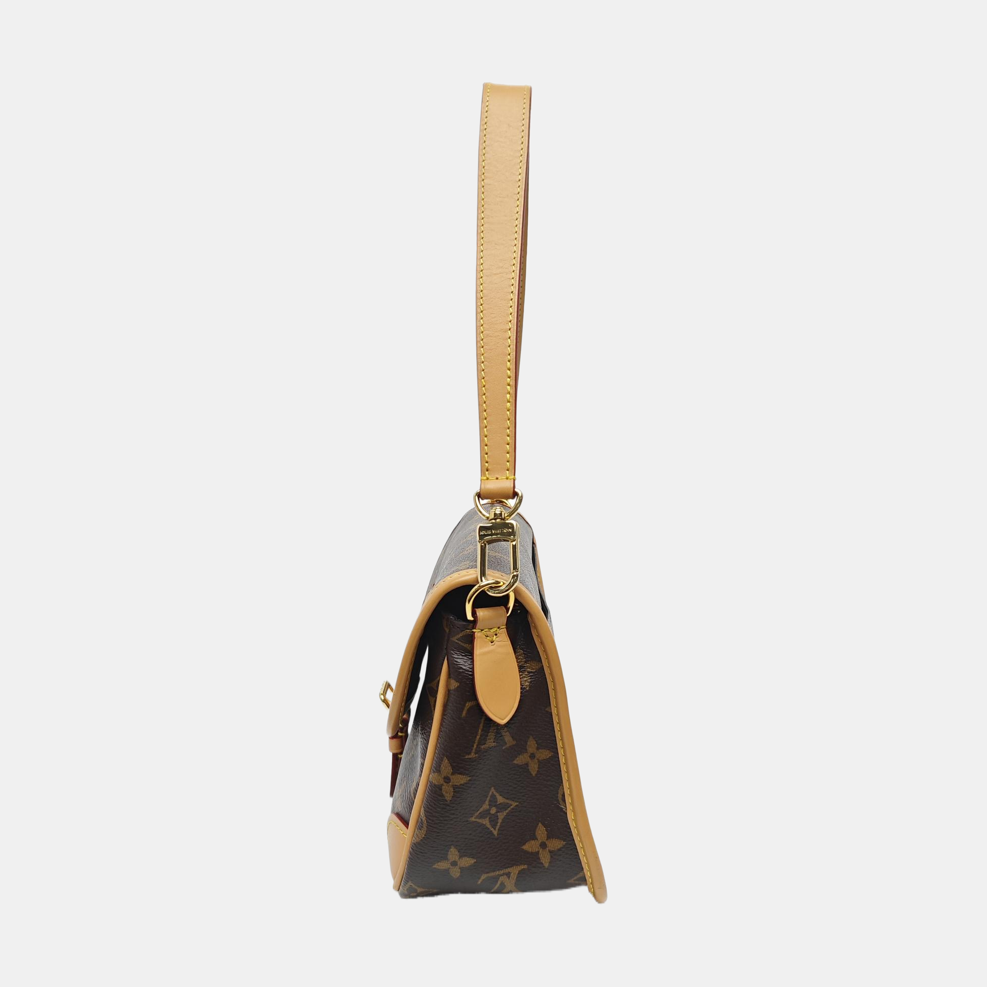 DIANE Monogram Coated Canvas Brown