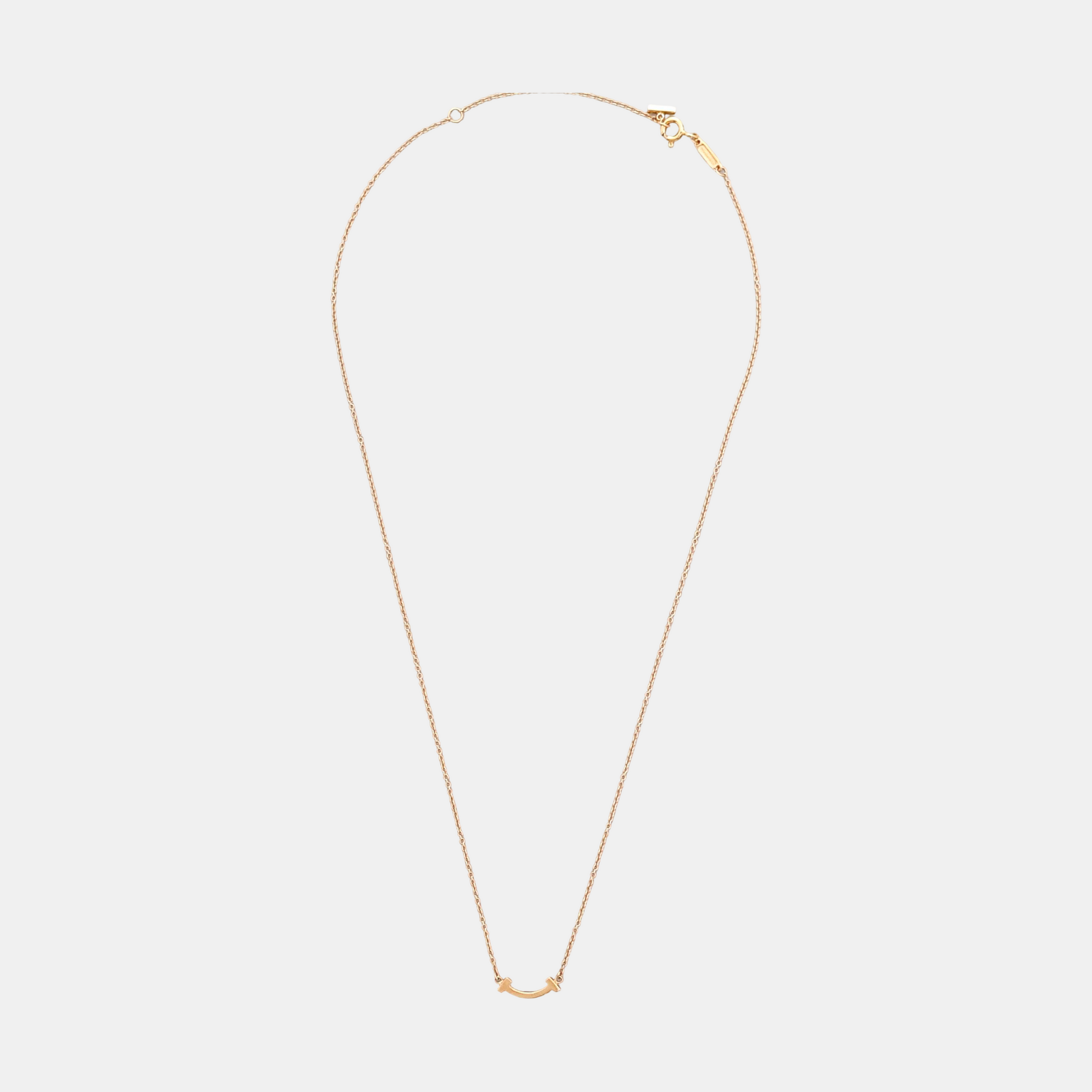Tiffany T 18k Rose Gold Necklace