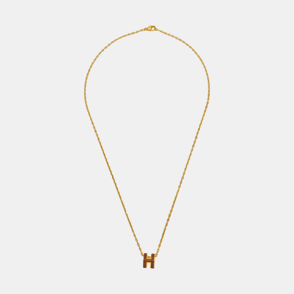 Pop H Metal Rose Gold Necklace