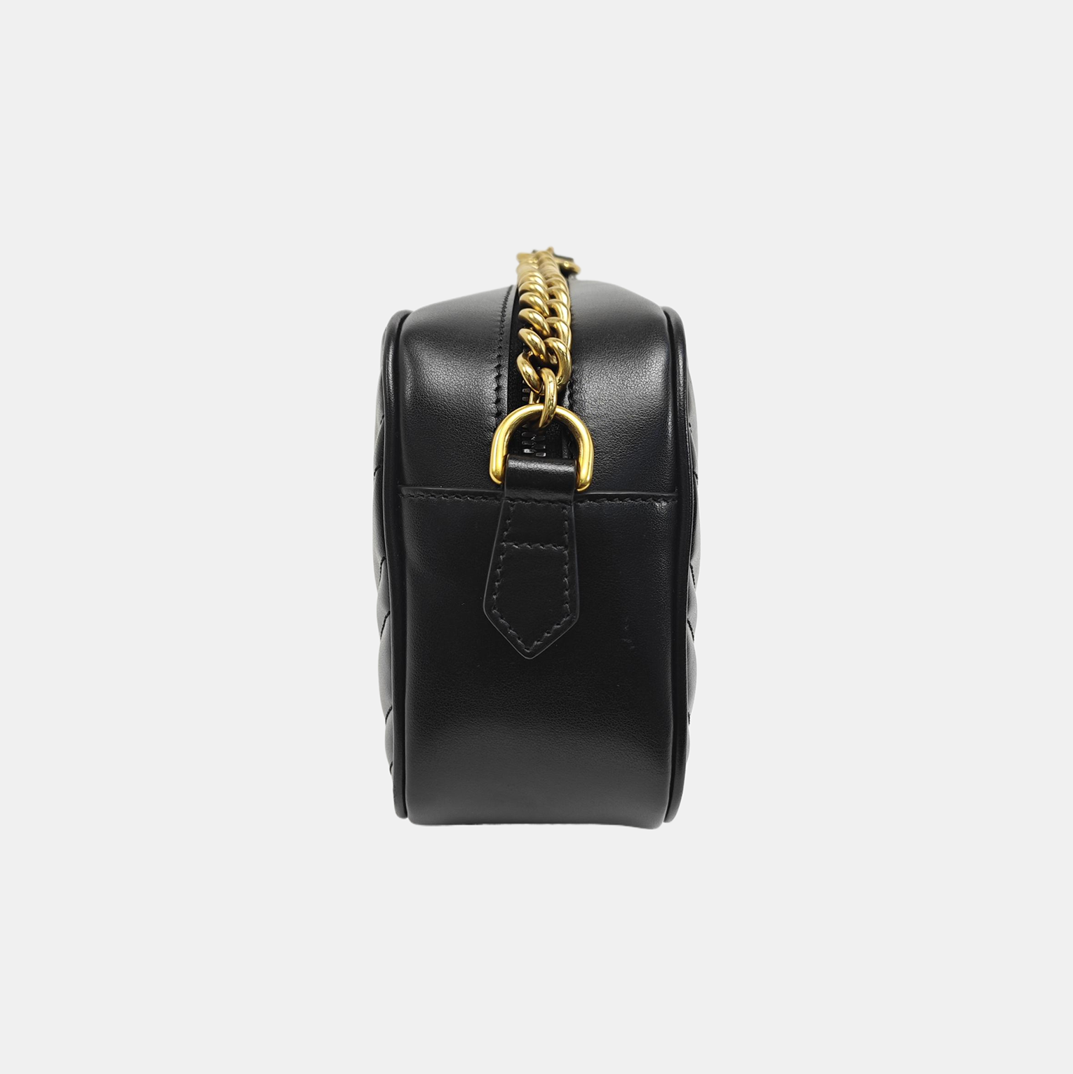 GG Marmont Small Quilted Calfskin Black