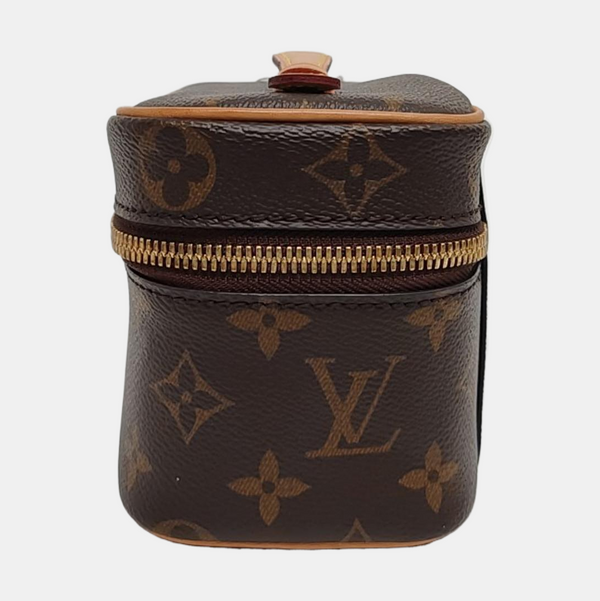 NICE Super Mini Monogram Coated Canvas Brown