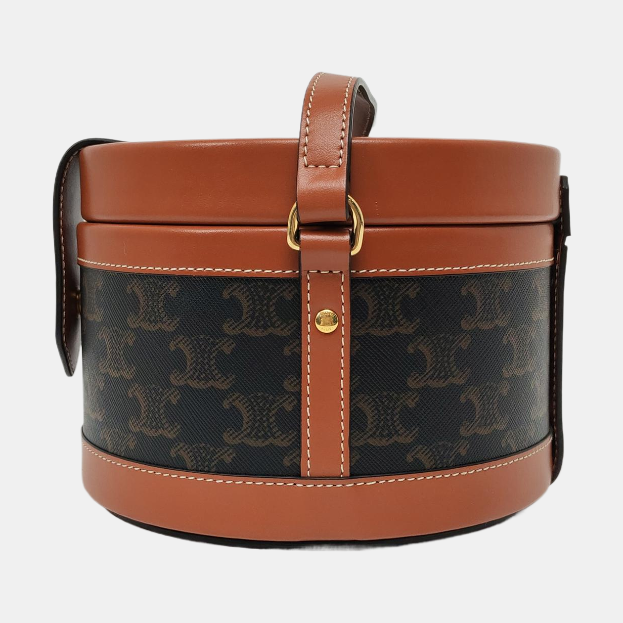 Authenticated pre-owned  TRIOMPHE Medium Coated Canvas Brown - Shoulder Bag at Looply