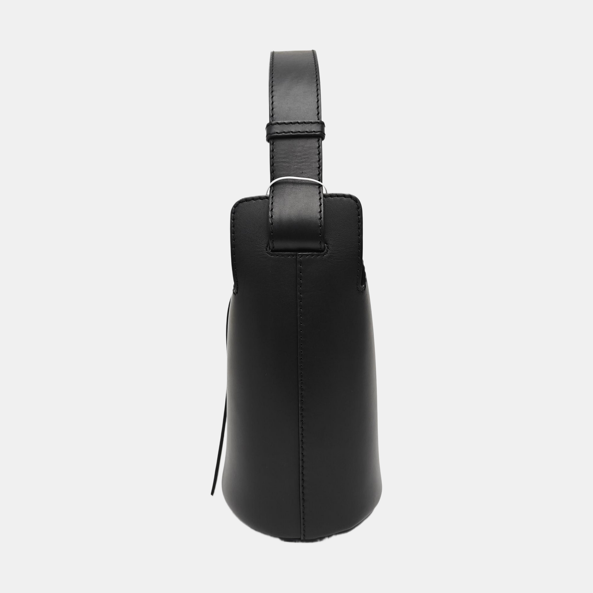 The Bucket Calfskin Black