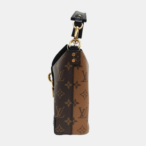 BENTO BOX Monogram Coated Canvas Brown