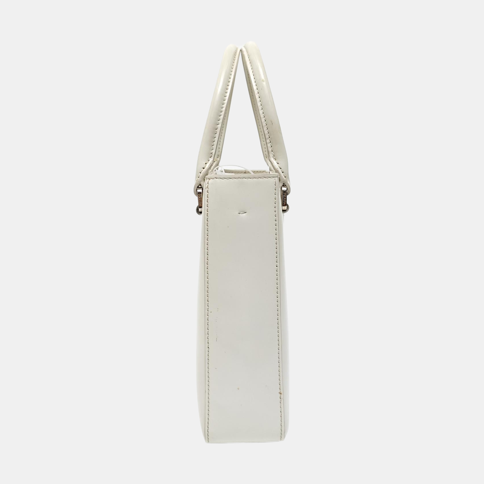 Calfskin Tote Bag Small White