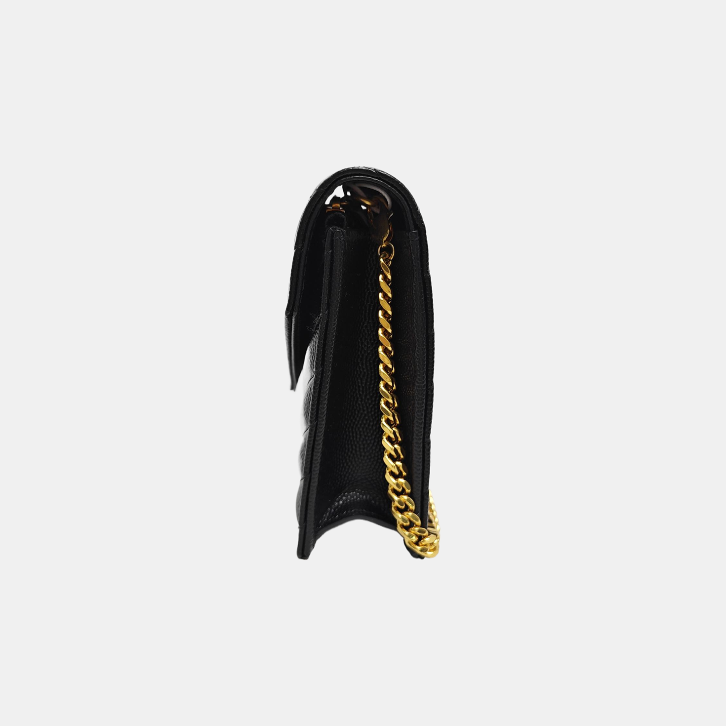 MONOGRAM Chevron Calfskin Black