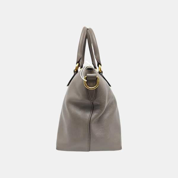 Calfskin Tote Bag Gray