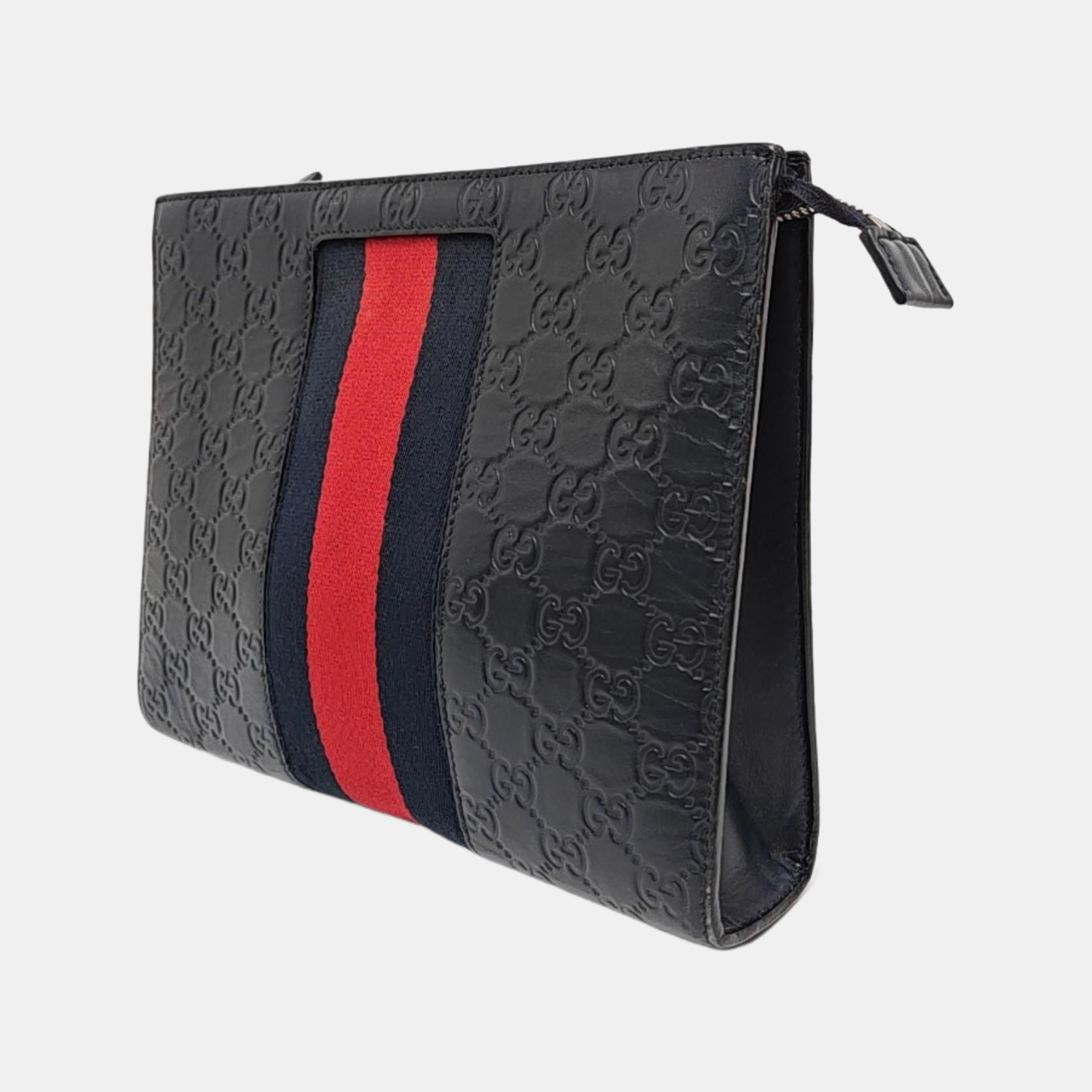 Signature Monogram Calfskin Blue