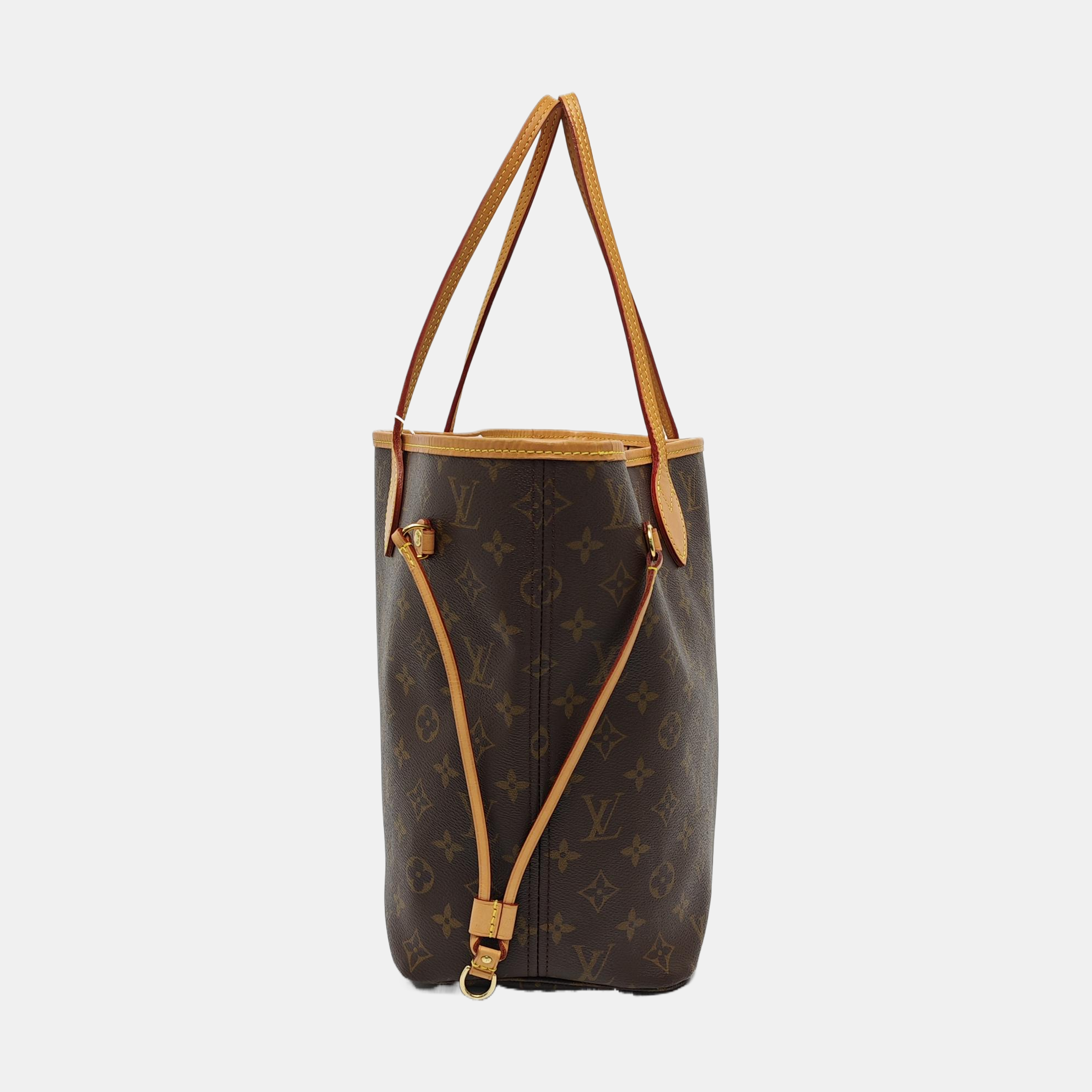 NEVERFULL MM Monogram Coated Canvas Brown