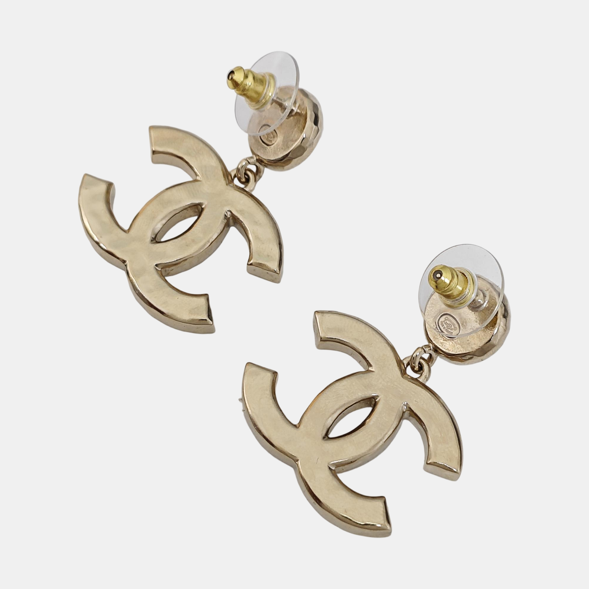 Metal Pink Stud Earrings
