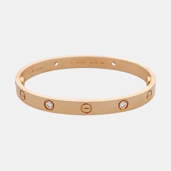 LOVE 18k Rose Gold Bangle