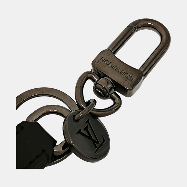 Coated Canvas Bag Charm Black