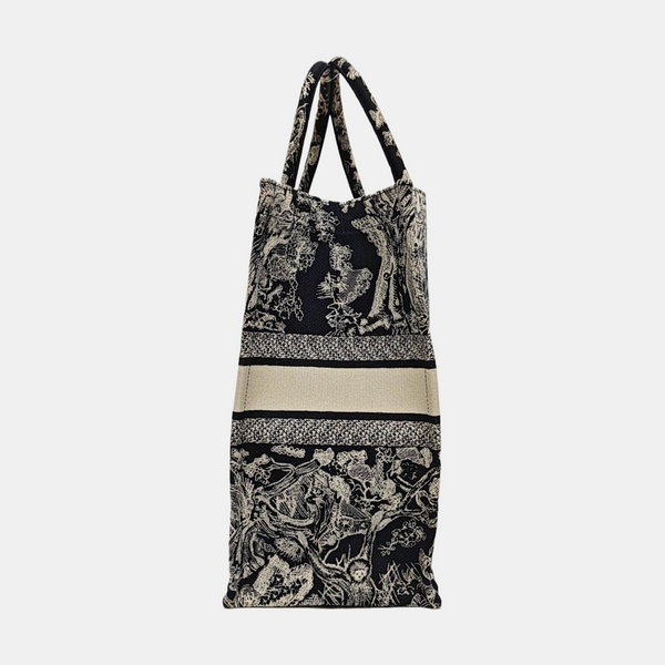 Bolso de mano grande de lona azul