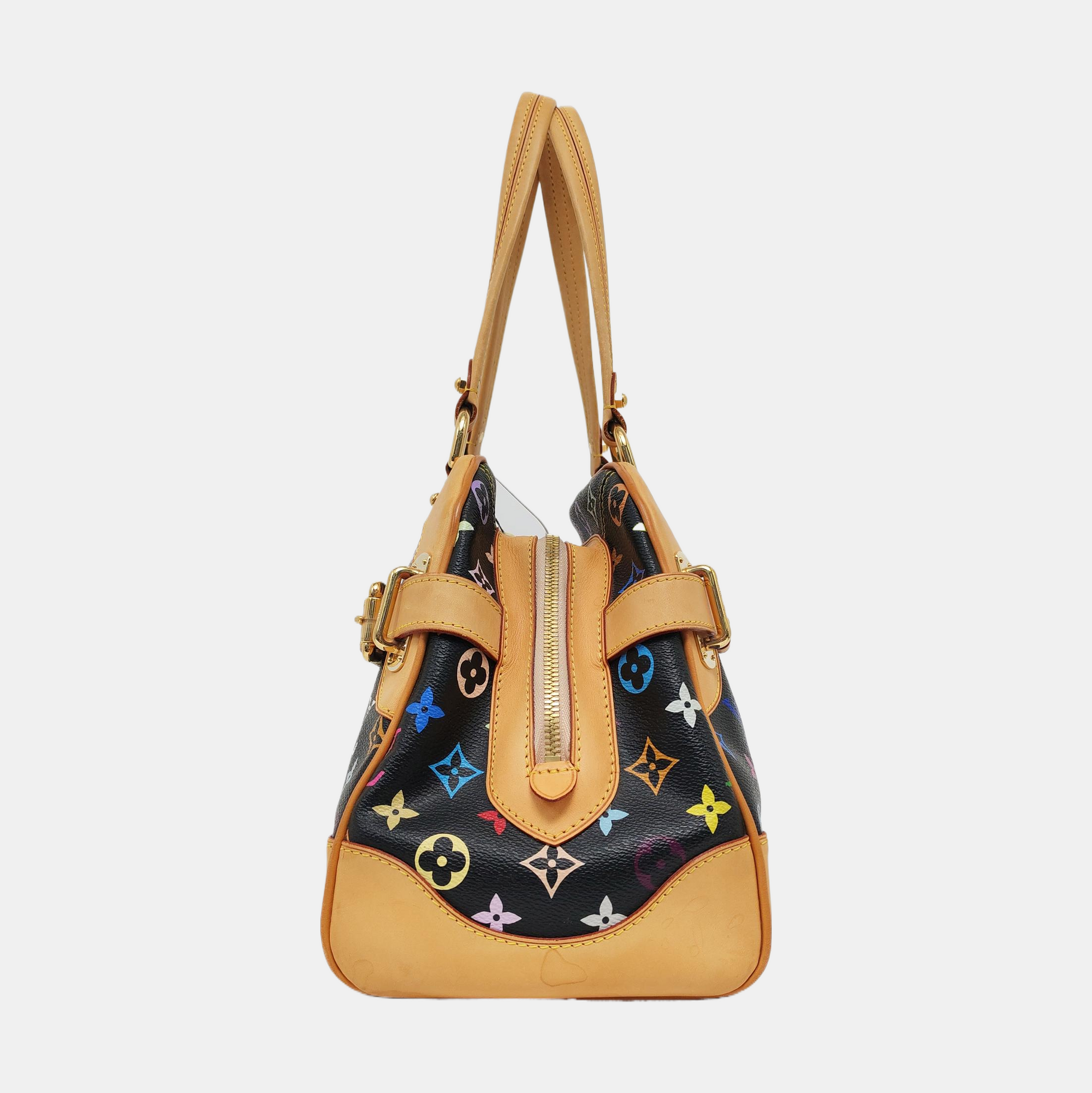 CLAUDIA Monogram Coated Canvas Black