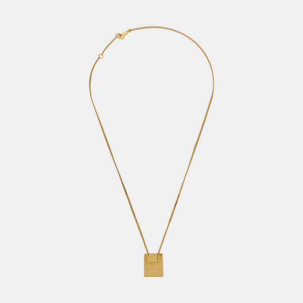 ALPHABET Brass Gold Necklace