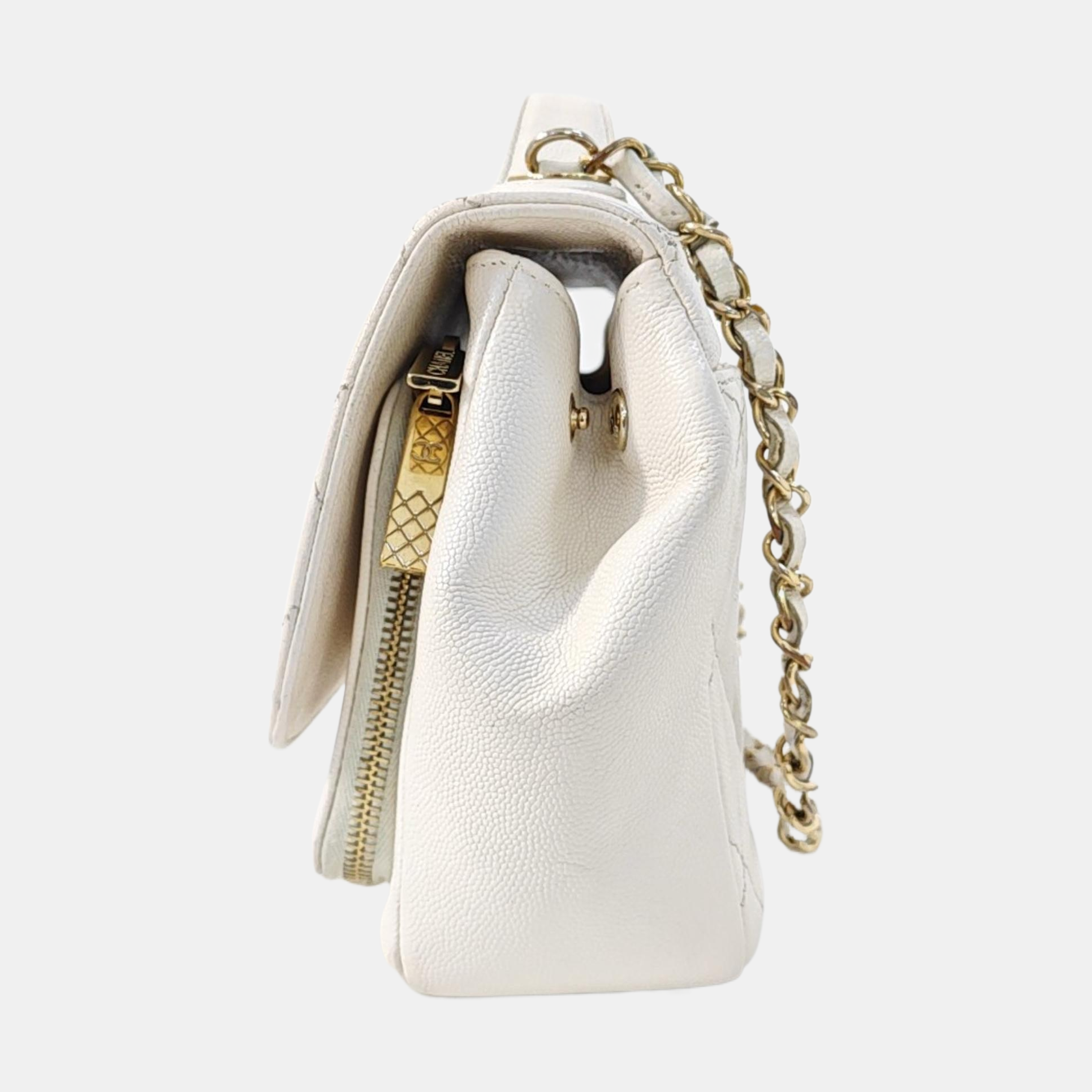 Grained Calfskin White