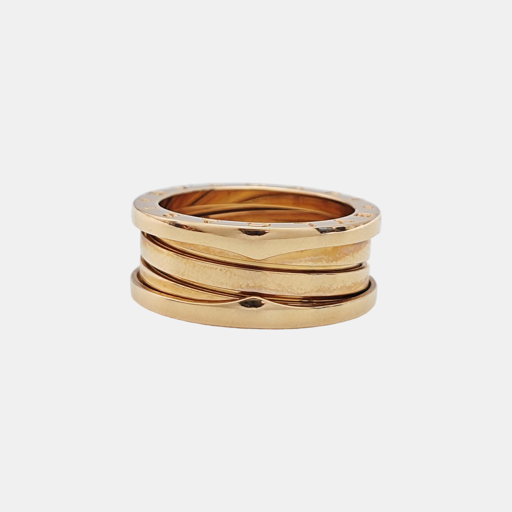 B.ZERO1 18k Rose Gold Ring EU 56