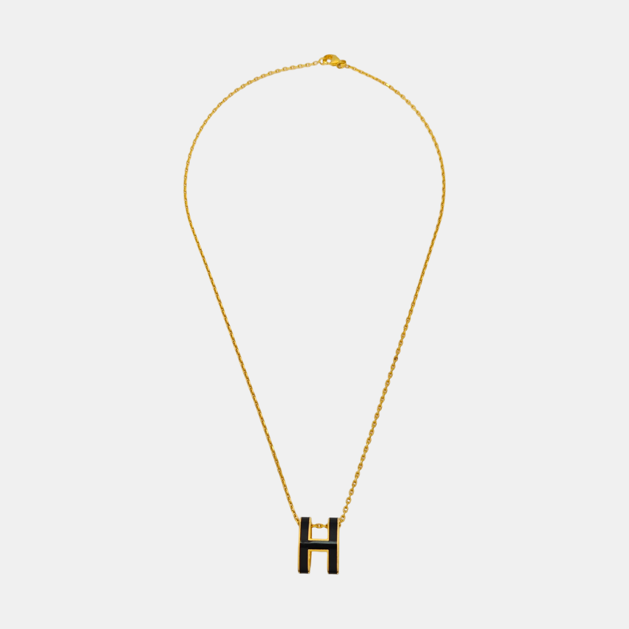 Pop H Metal Gold Necklace