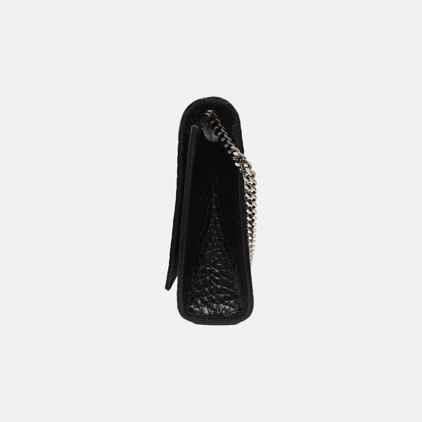 Calfskin Shoulder Bag Black