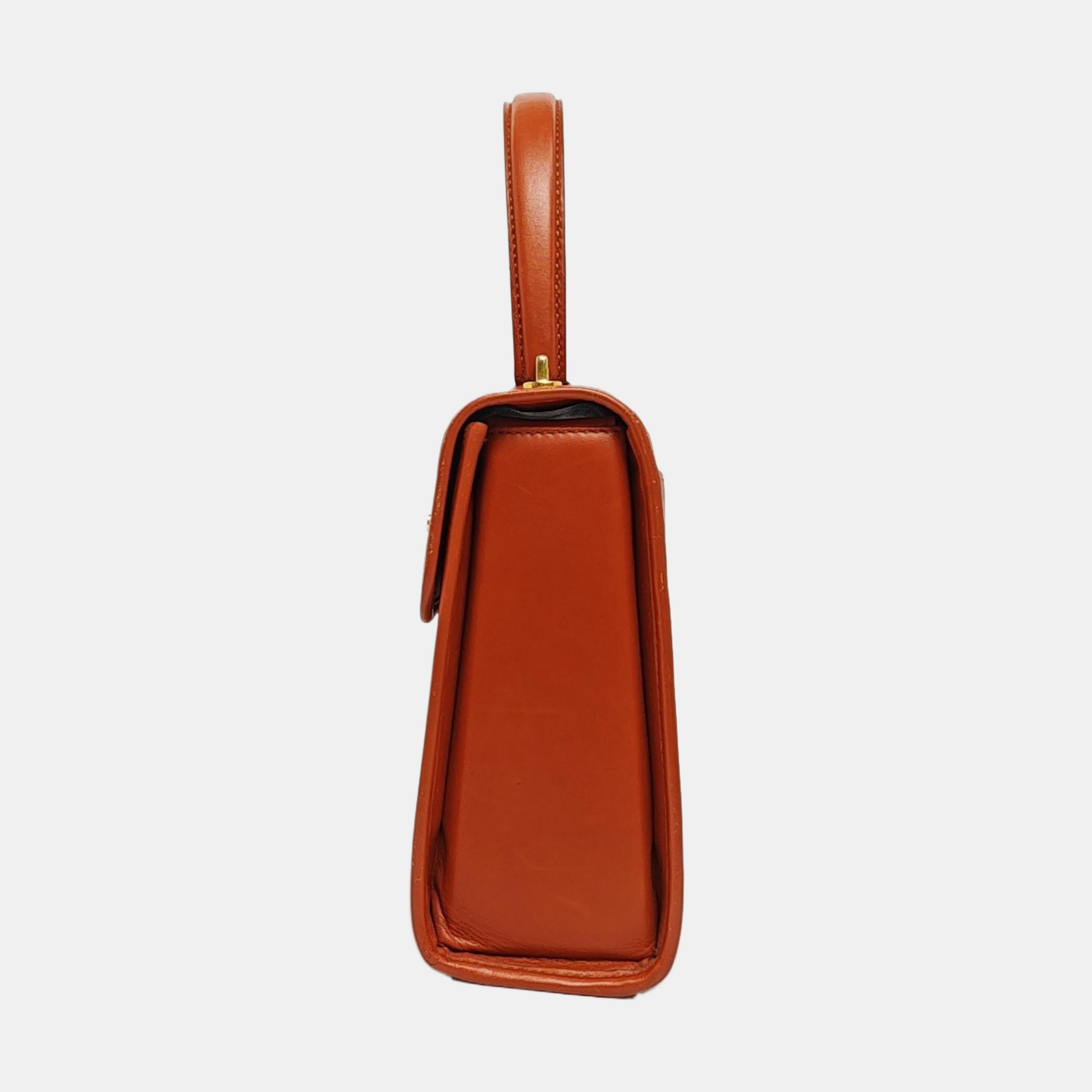 Calfskin Shoulder Bag Brown