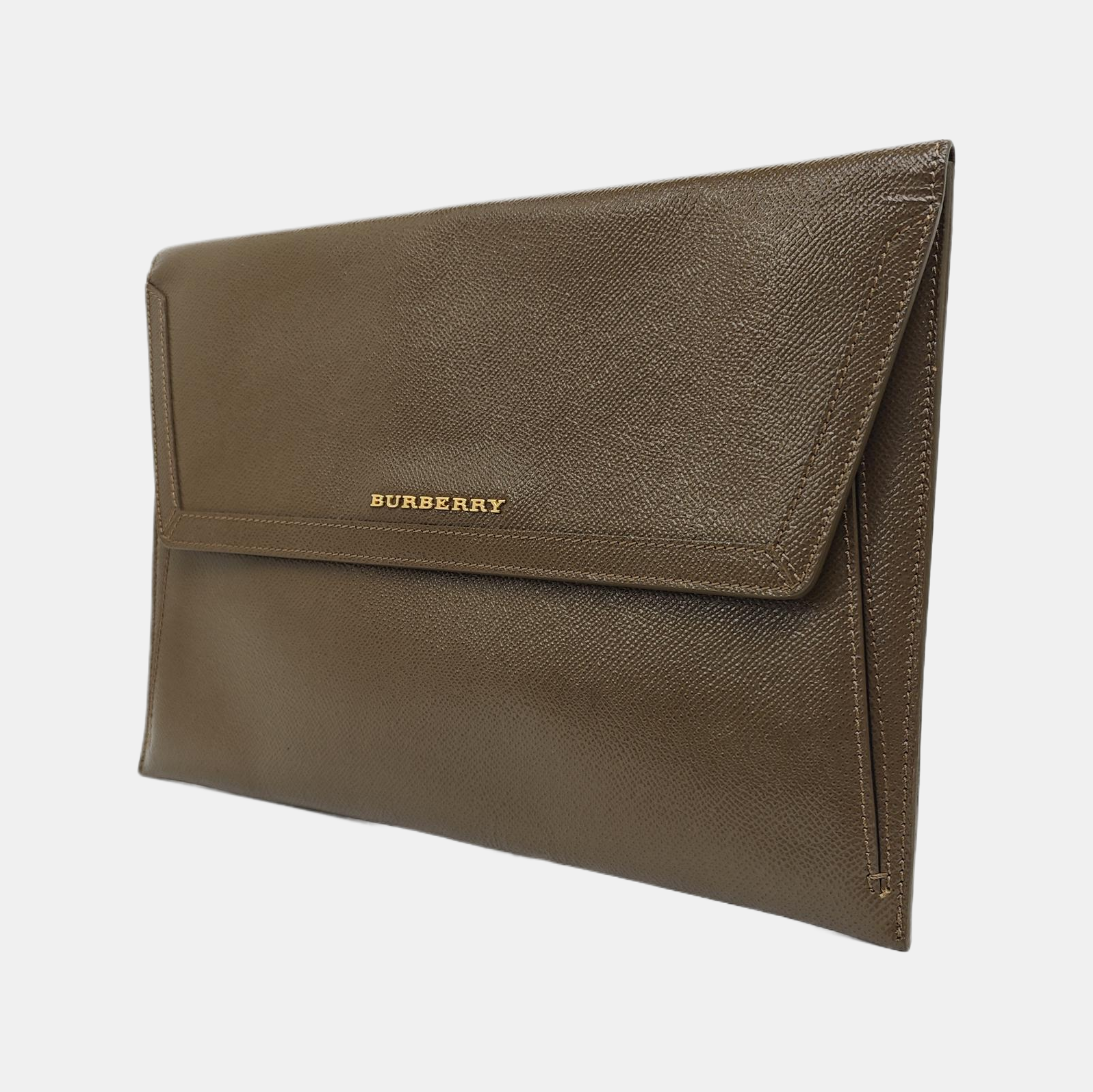 Calfskin Clutch Brown