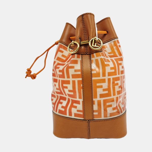 Authenticated pre-owned  Mon Tresor Small Special Material Brown - Bucket Bag at Looply
