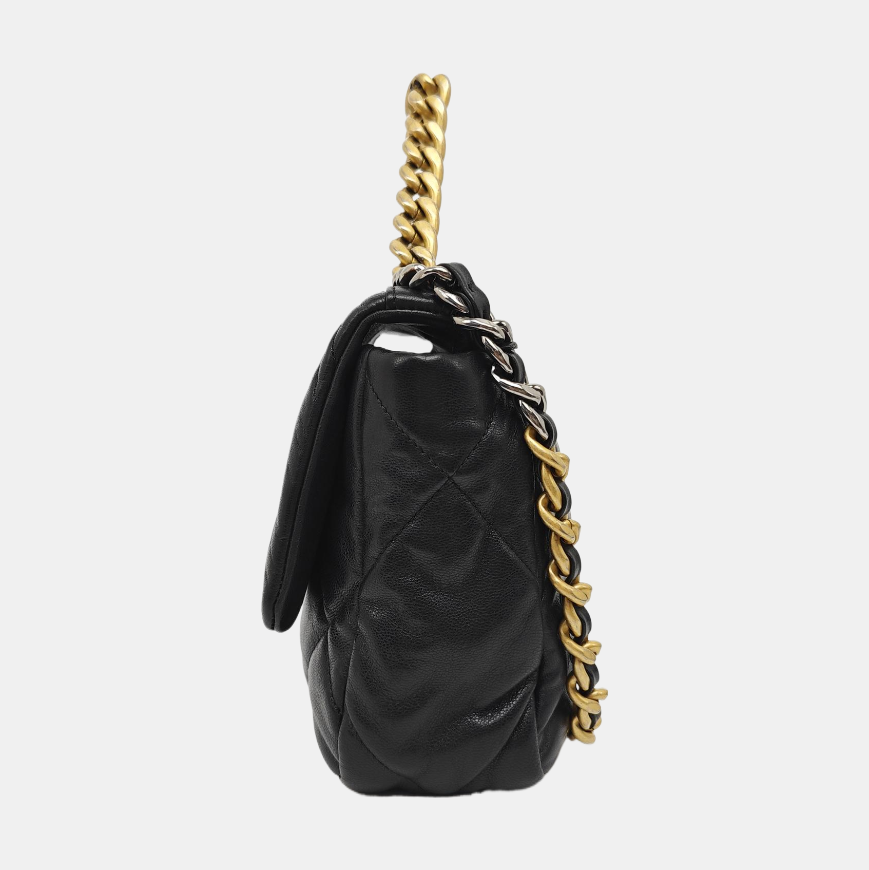 CHANEL 19 Small Quilted Lambskin Black