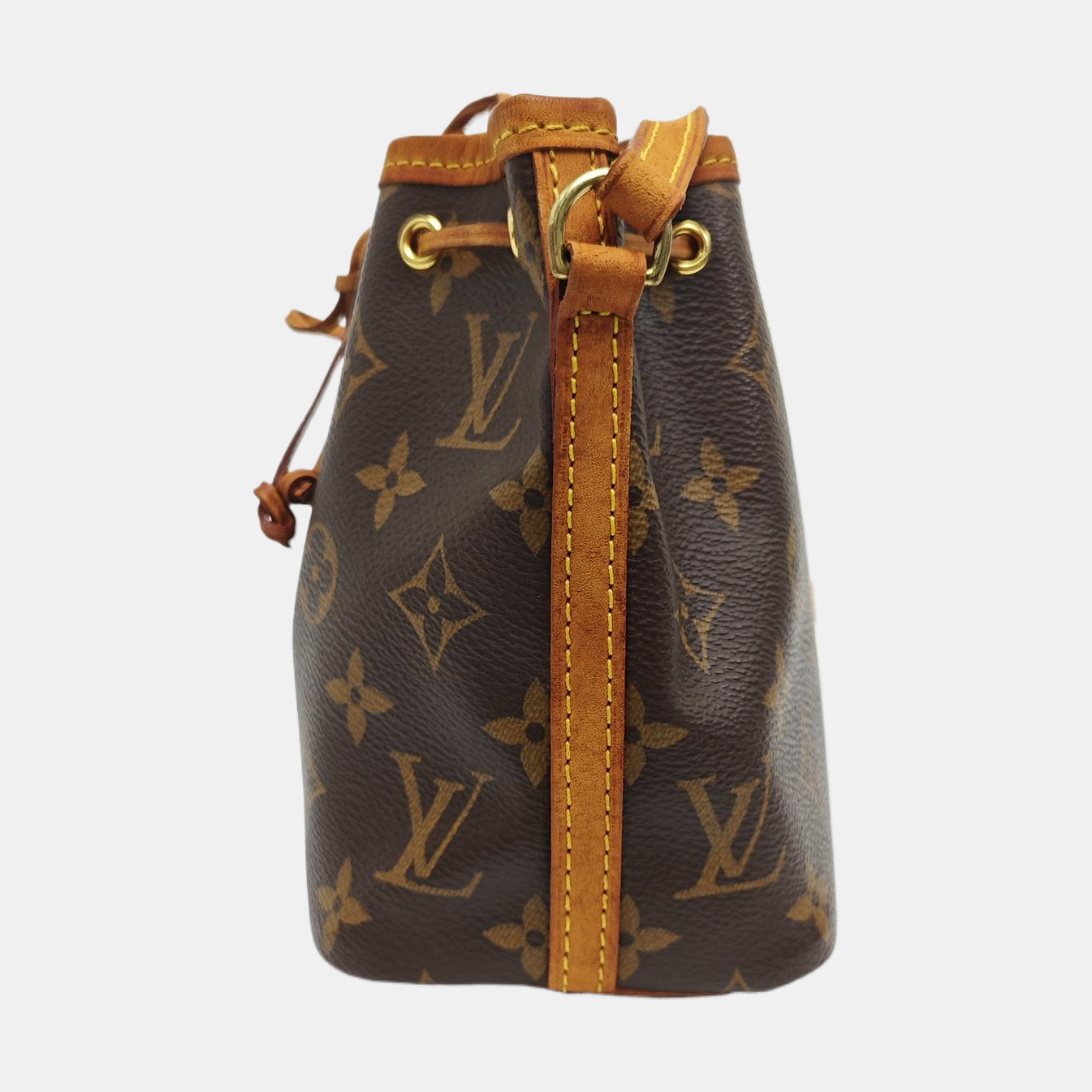 NÉONOÉ Nano Monogram Coated Canvas Brown